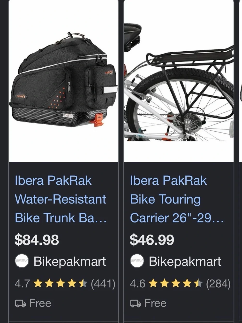 IBERA PakRak Quick-Release Bike Trunk Bag 17L Water-Resistant and Bike Rack